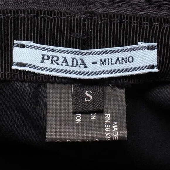 Prada Bucket Hat Nylon Triangle Plate S - Picture 5 of 10